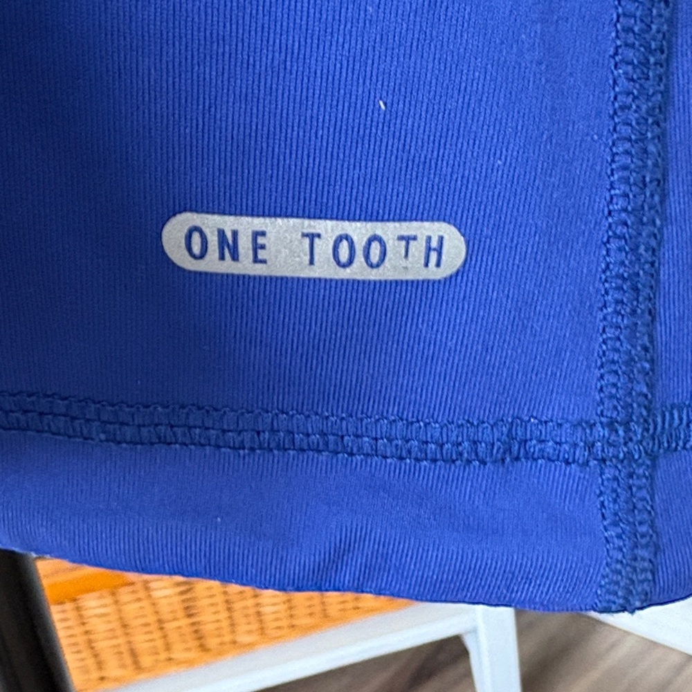 One Tooth Royal Blue Tank Dress with White Lining - Picture 3 of 5